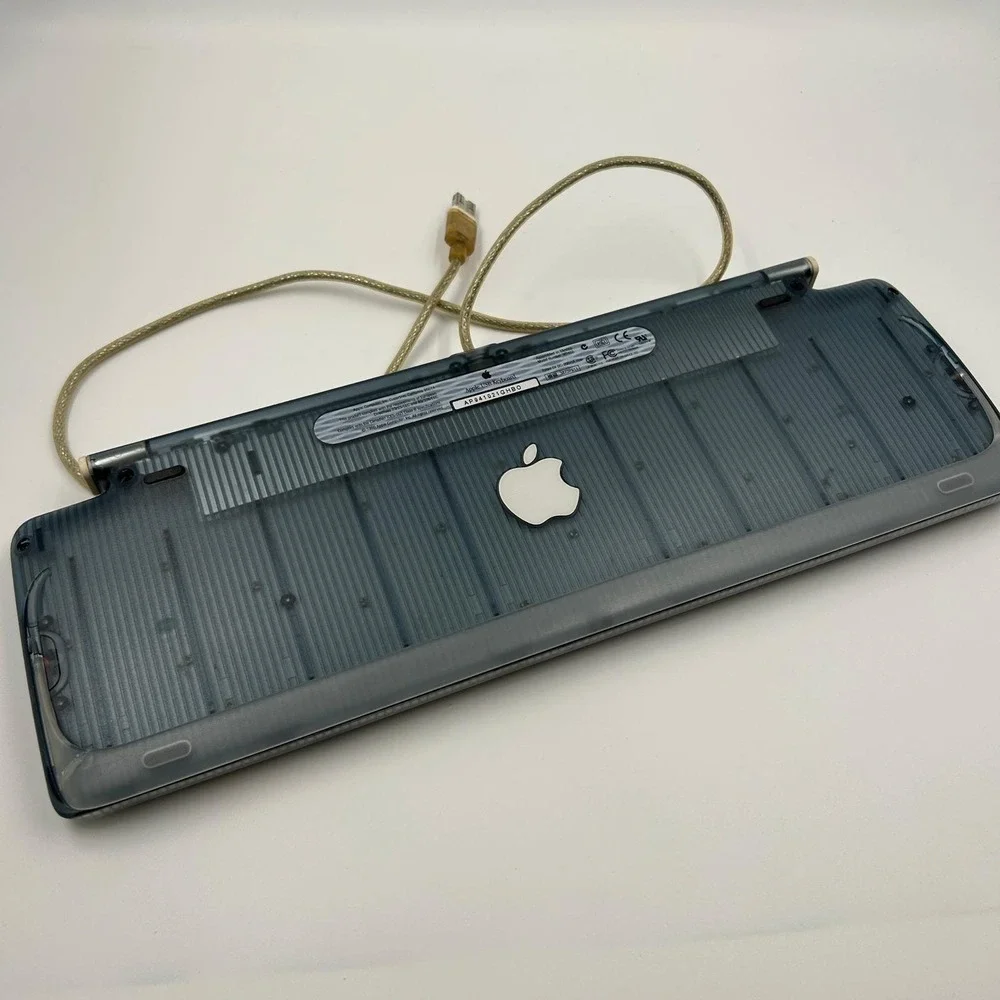 Apple M2452 USB Keyboard iMac G3 G4 Clear Gray 1999 Y2K Retro‎ Tech